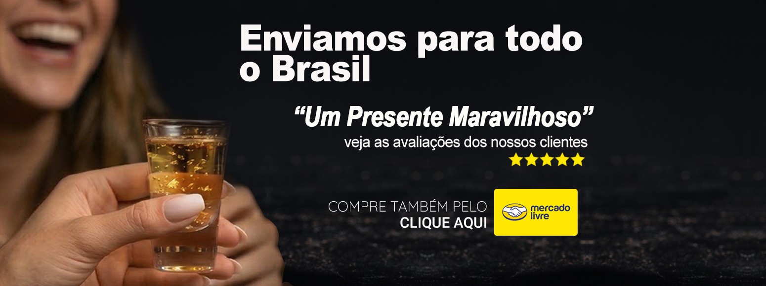 Cachaça Personalizada com Flocos de Ouro