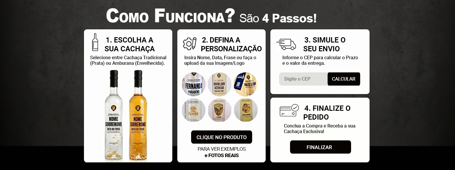 Cachaça Personalizada com Flocos de Ouro