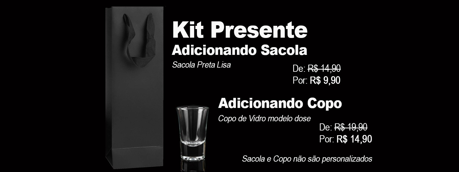 Cachaça Personalizada com Flocos de Ouro